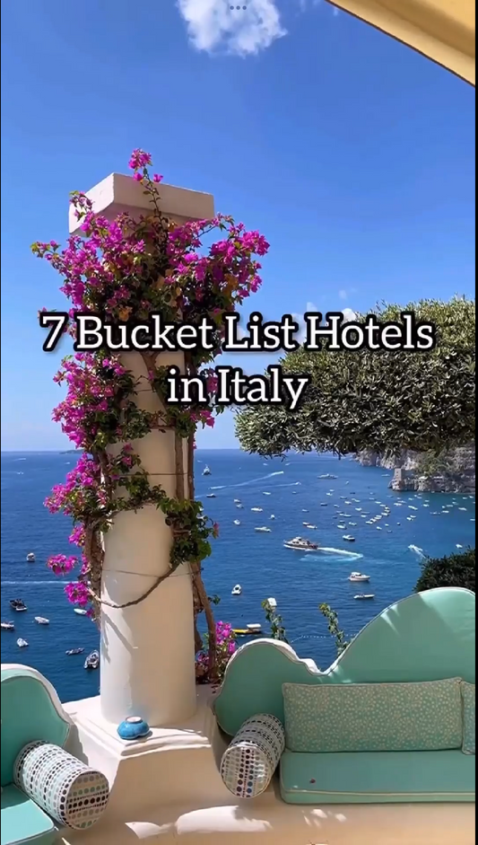 Italy Bucket List Hotels Stock B-Roll